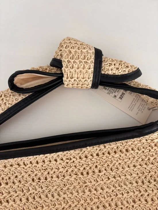 A NEW DAY Knot Handle Raffia Purse NWT - Picture 6 of 8